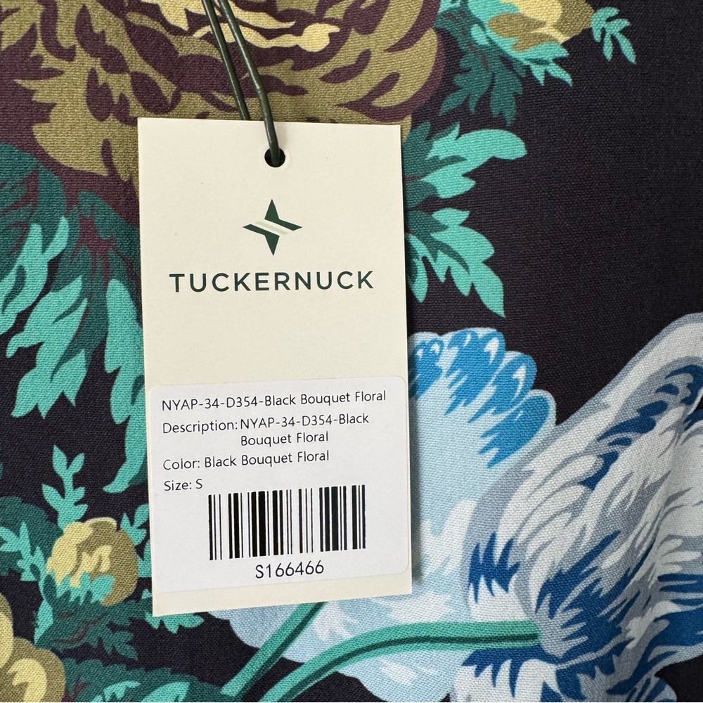 Tuckernuck Black Verdant Bouquet Floral Pierce Dress - Picture 5 of 9